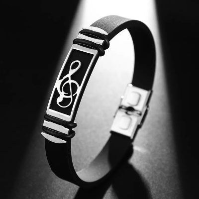 Pulsera Clé de Sol Firma Elegancia Color Plata