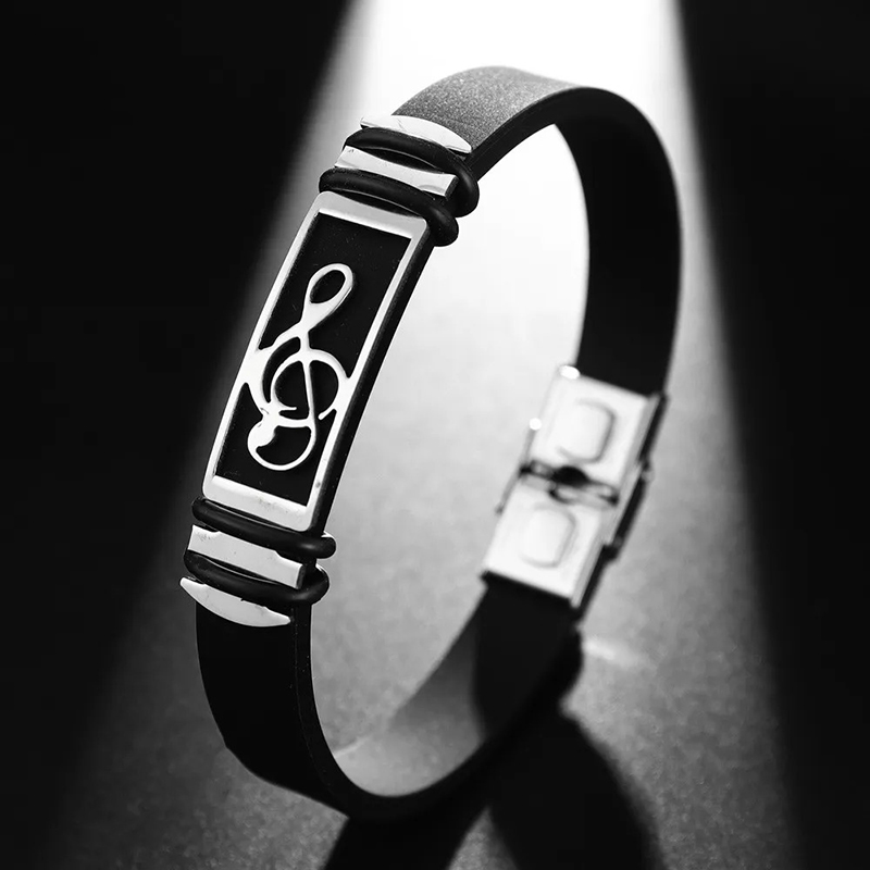 Pulsera Clé de Sol Firma Elegancia Color Plata