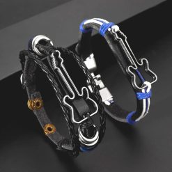 Braccialetto Chitarra Rock - Duo Spirito Elettrico - 2 colori a scelta!