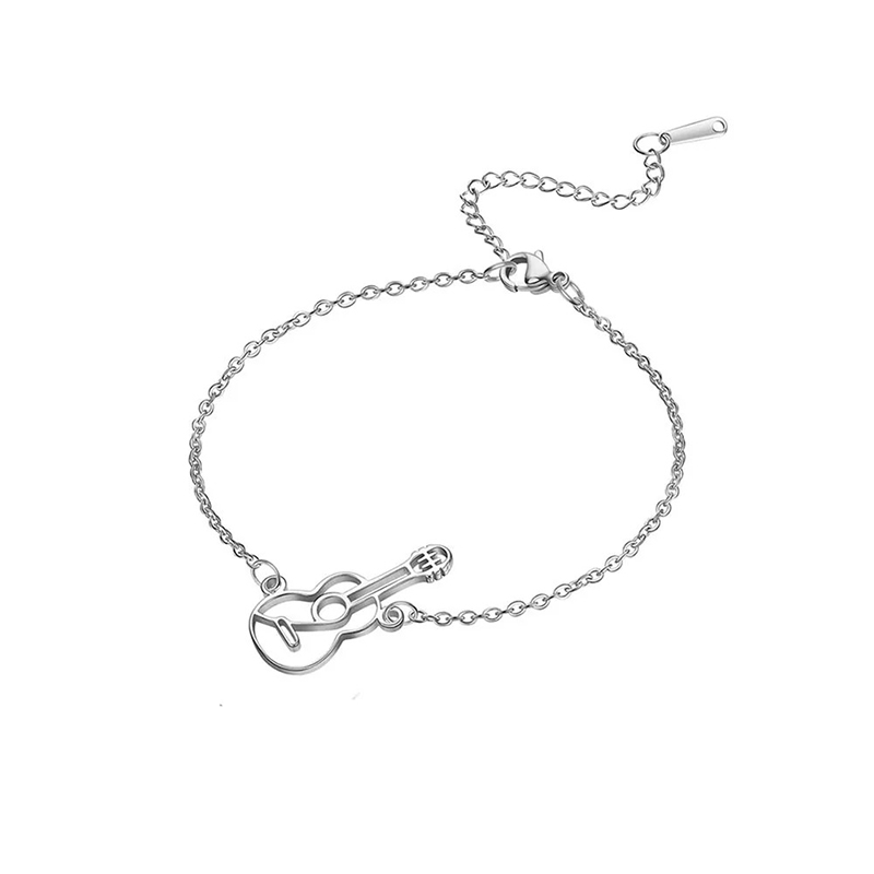 Braccialetto Guitare Unplugged modello 2 Colore Argento