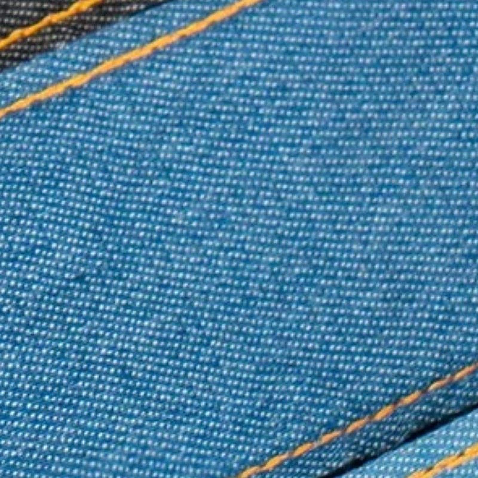 Dettaglio del Tessuto della Tracolla per Chitarra Acustica in Denim Blu Scuro