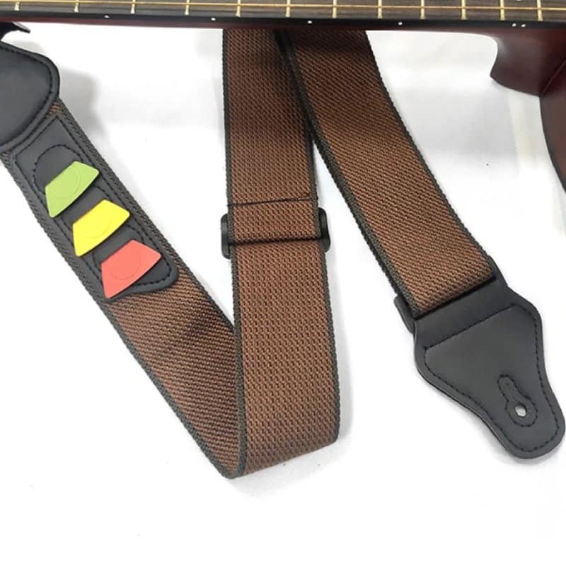 Dettagli Tracolla Chitarra Classica Marrone Caffè
