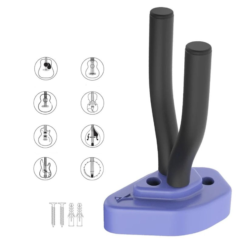 Magnifico Supporto da Muro per Chitarra "Indigo Pop Violet