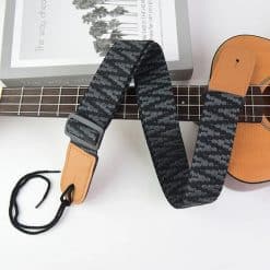 Cinghia per Ukulele Grafica Nera & Grigia