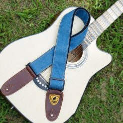 Tracolla per Chitarra Acustica in Denim Blu Scuro