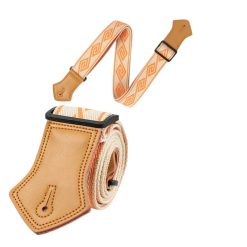 Cinghia per Chitarra Vintage Labirinto Arancio Mandarino