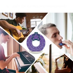 Cerchio delle Quinte - Doppia Faccia Progressione Viola & Teoria - Strumento Musicale di Trasposizione con Supporto in Legno