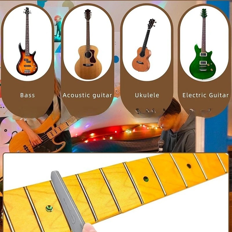 Dettagli Lime da Incoronamento per Tasti di Chitarra (Multi-Profili)