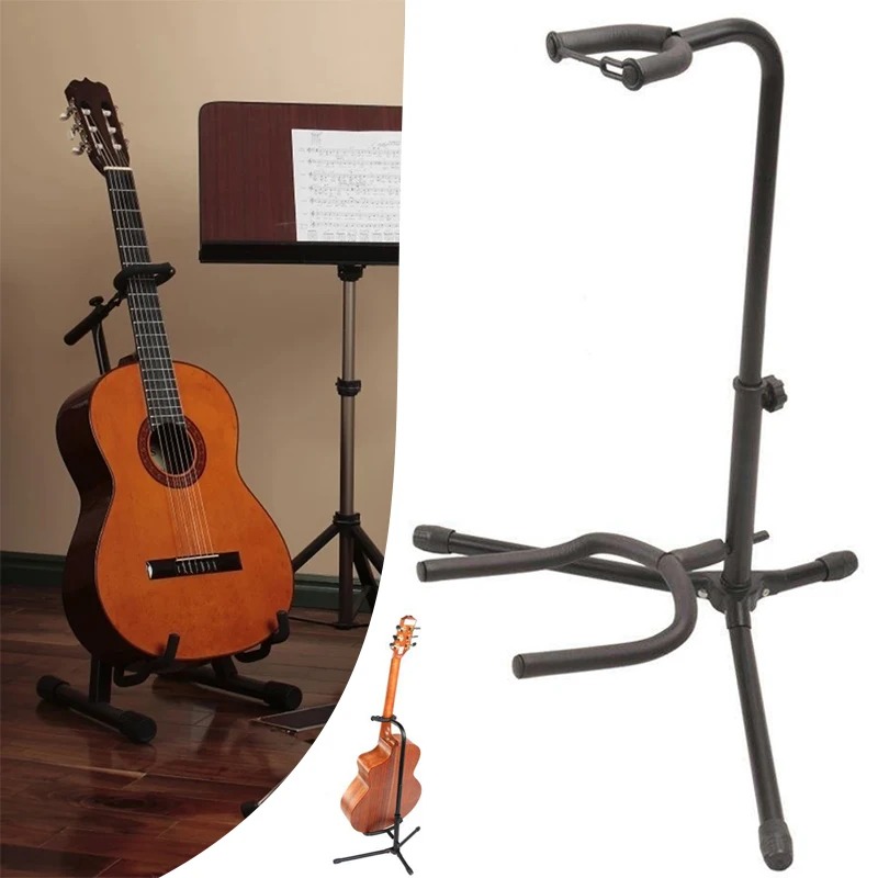 Porta Chitarra Regolabile con Gancio Antiscivolo - Supporto Universale per Chitarra, Banjo & Viola