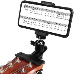 Supporto Smartphone per Musicista - Morsetto Supporto Smart - phone Clip Musicale 360