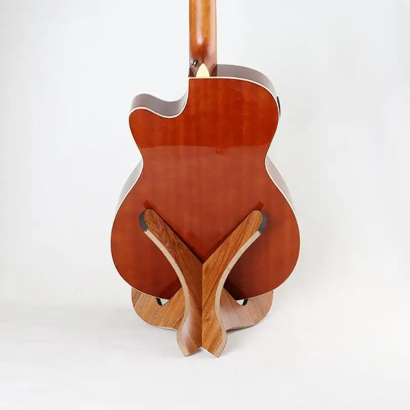 Vista Posteriore Porta - Design di Chitarra in Legno-X