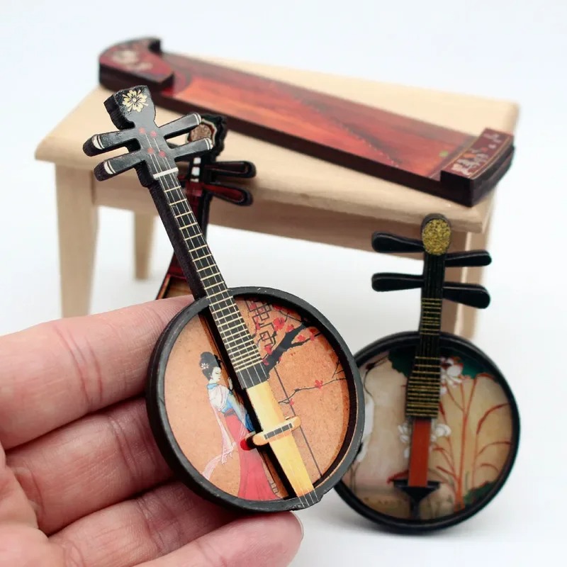 Decorazione Musicale Asiatica, Miniatura di Strumento - Modello Poesia della Primavera