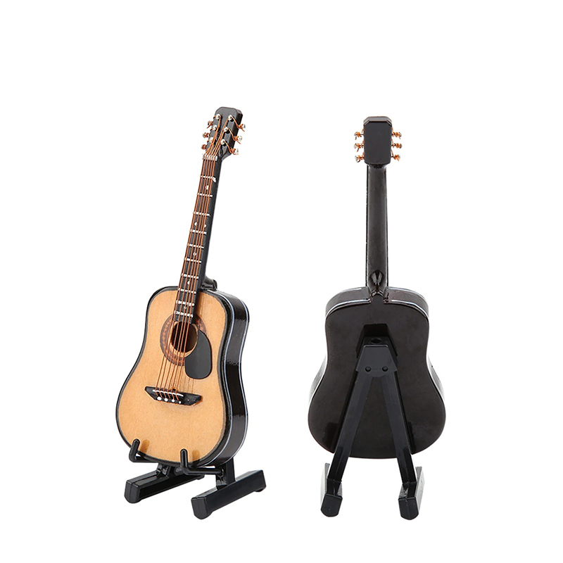 Chitarra Acustica Miniatura - Modello Classico Naturale - 15 cm