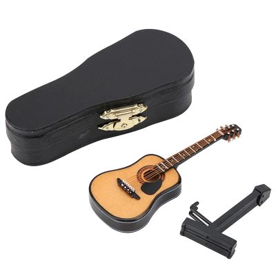 Chitarra Acustica in Miniatura - Modello Classico Naturale 15 cm Modello 1
