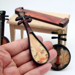 Mini Chitarra Cinese da Collezione - Modello Cronaca della Dinastia