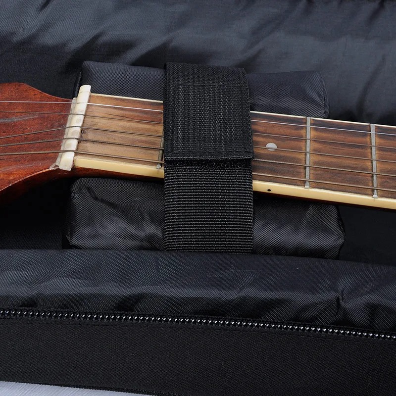 Details Housse Guitare Acoustique Rembourrée Sac à Dos Bicolore FolkDreadnought