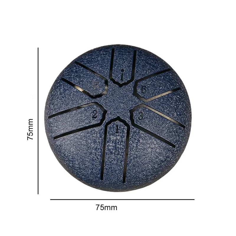 Dimensions Mini Tongue Drum 6 Notes - Tambour Mélodique ZenTone