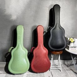 Étui Guitare Acoustique Rigide 40-41 Pouces, Hardshell Case ABS avec Sangles Sac à Dos 3 Couleur aux choice