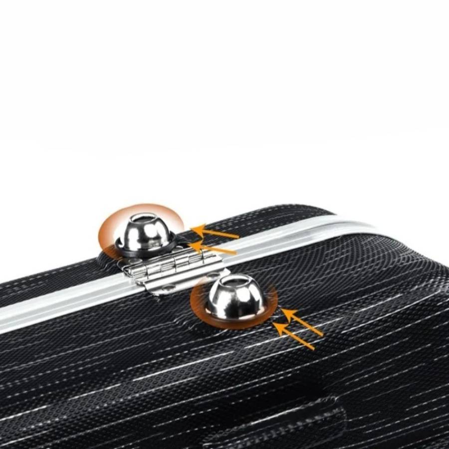 Étui Guitare Basse Électrique Rigide Hardshell Case, Coque ABS pour Precision Bass et Jazz Bass, Intérieur Peluche