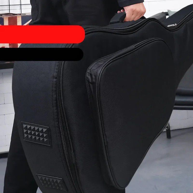 Housse Guitare Acoustique Noire, Sac à Dos de Transport Multi-Tailles 36 pour Classique et Folk Couleur