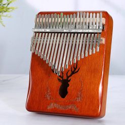 Kalimba 17 Lames en Bois Sculpté Collection “Mélodies de la Forêt” Modele 7