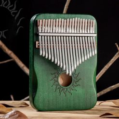 Kalimba 21 Lames “Soleil du Crépuscule” Couleur Vert