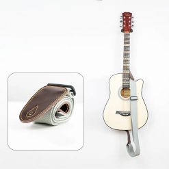 Sangle de Guitare Classique - Gris Perle Élégant