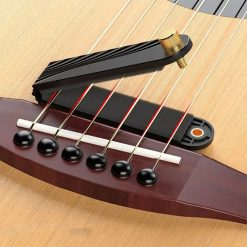 Silencieux de Guitare Acoustique « QuietTone » Atténuateur de Cordes Réglable avec Mousse Anti-Résonance