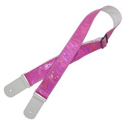 Avant Sangle Guitare Électrique à Effet Holographique Rose Fuchsia Prisma Pulse