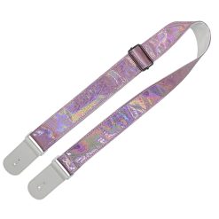 Sangle Guitare Électrique à Effet Holographique Rose Prisma Vibe