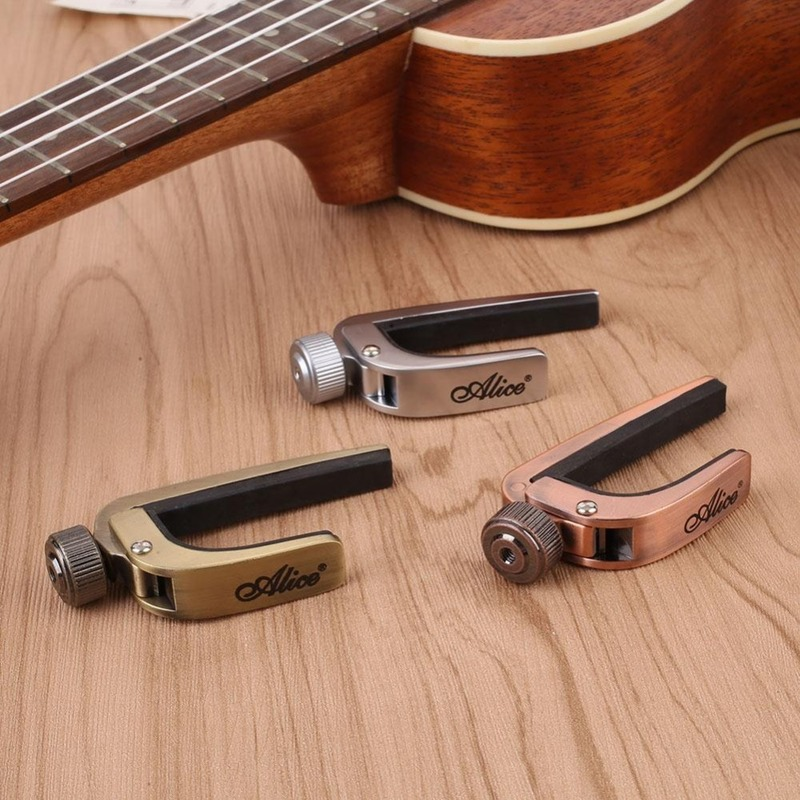 Capotraste pour guitare accoustique ou électrique ou Ukulélé - Avec pince de réglage