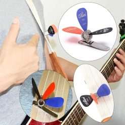 Clip ressort pour médiators (à fixer sur sangle, poche, guitare)