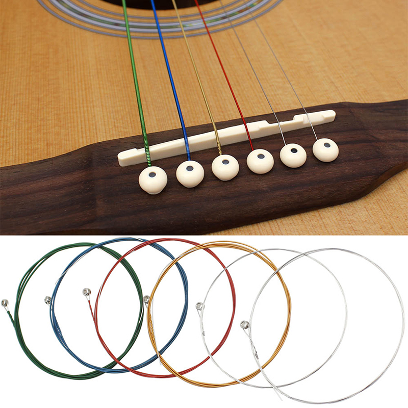 Cordes Guitare acoustiques colorées arc-en-ciel