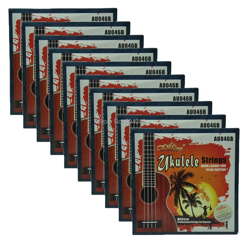 Lot de 10 cordes de Ukulele en Nylon modifié plaqué argent