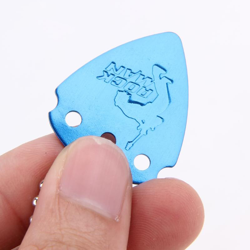 Lot de 10 médiators en alliage d'aluminium métal pour basses électriques