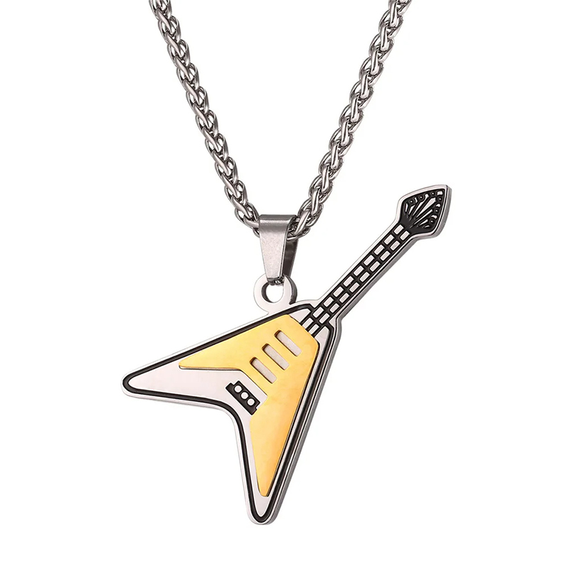Pendentif guitare électrique en V