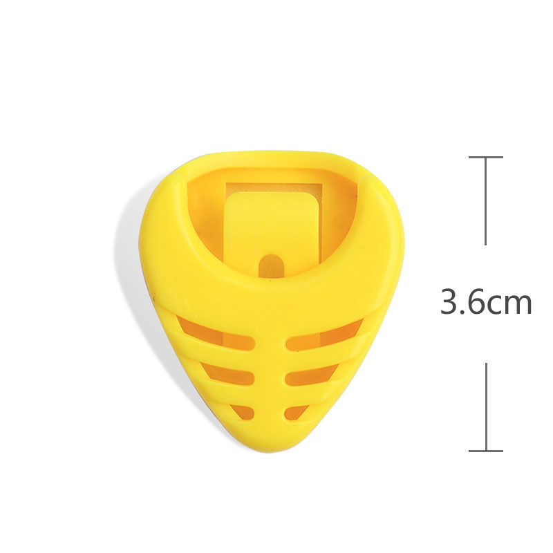 Porte médiators distributeurs adhésif - couleur jaune