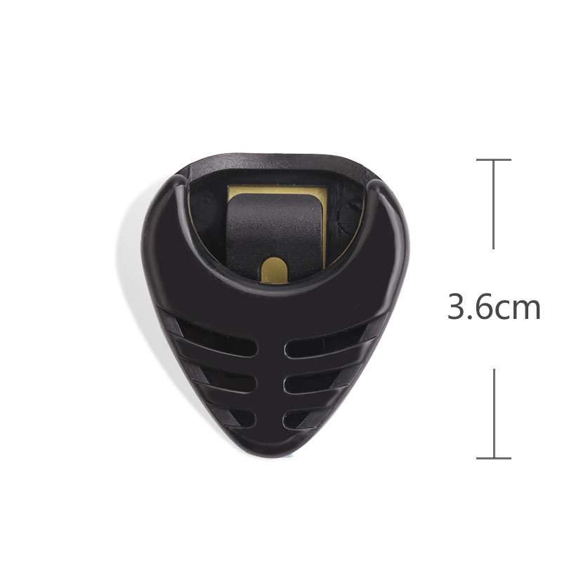 Porte médiators distributeurs adhésif - couleur noir