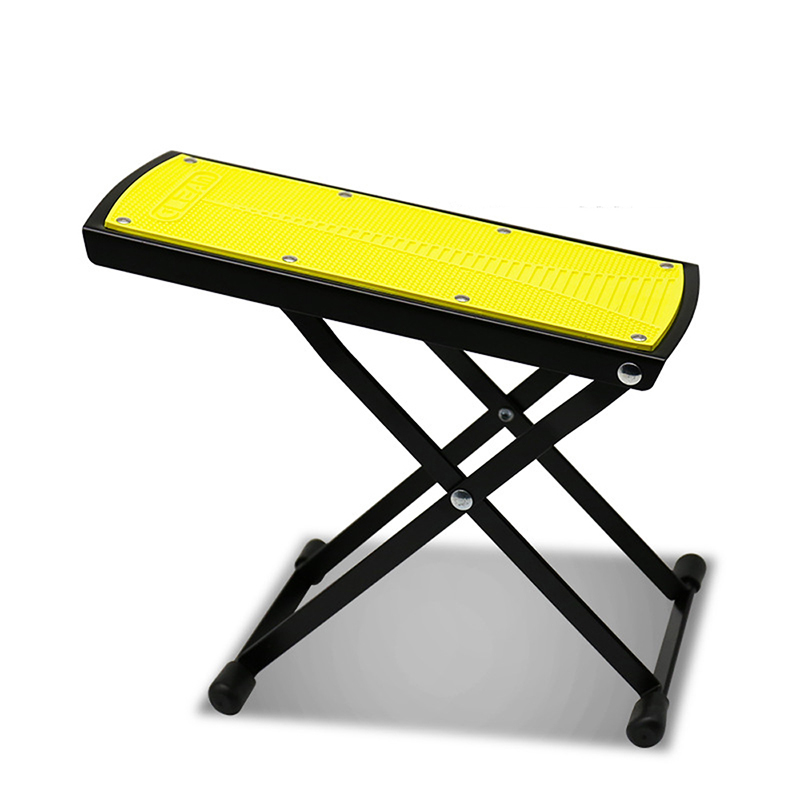 Repose Pied guitare - 6 niveaux de réglages - modèle jaune