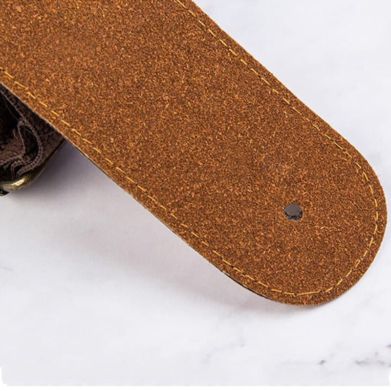 Sangle de guitare en coton - 3 couleurs disponibles vue accroche.jpg