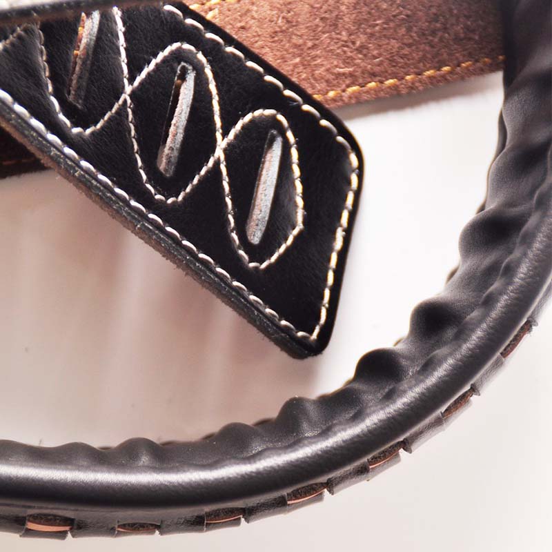 Sangle de guitare électrique en cuir tressé