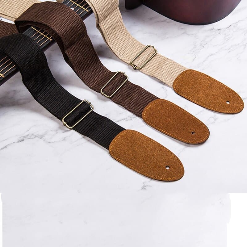 Sangle de guitare en coton - 3 couleurs disponibles