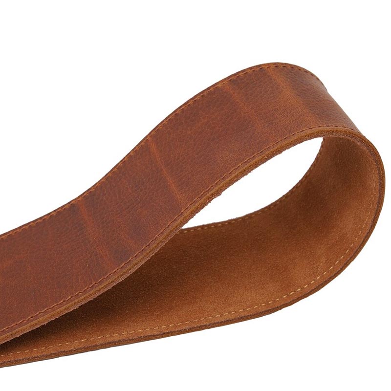 Sangle de guitare en cuir de vache pleine fleur cuir véritable
