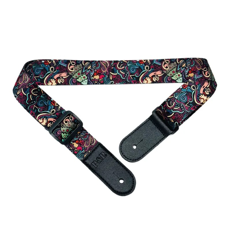 Sangle en tissu effet - psychédélique