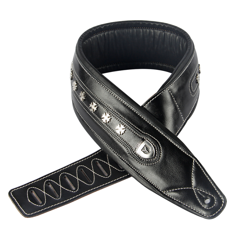 Sangle guitare cuir réglable pour guitare acoustique et électrique