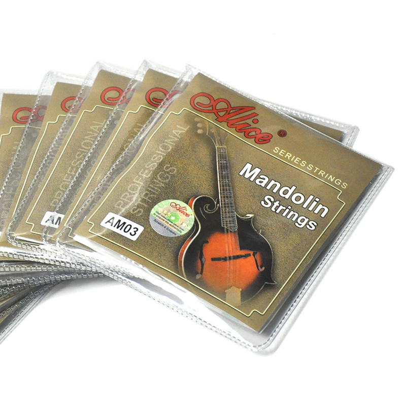 détails du Lot de 10 jeux de cordes pour mandolines en alliage de c