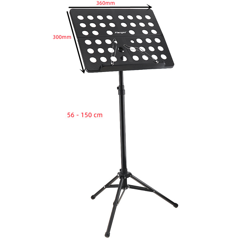 dimensions Pupitre guitare trépied pliable et réglable - avec sac de transport - hauteur max 150 cm