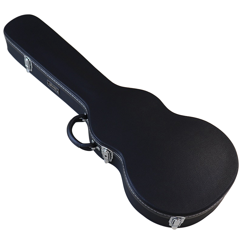 Etui rigide pour guitare électrique en cuir de boeuf vétitable avec doublure en mousse