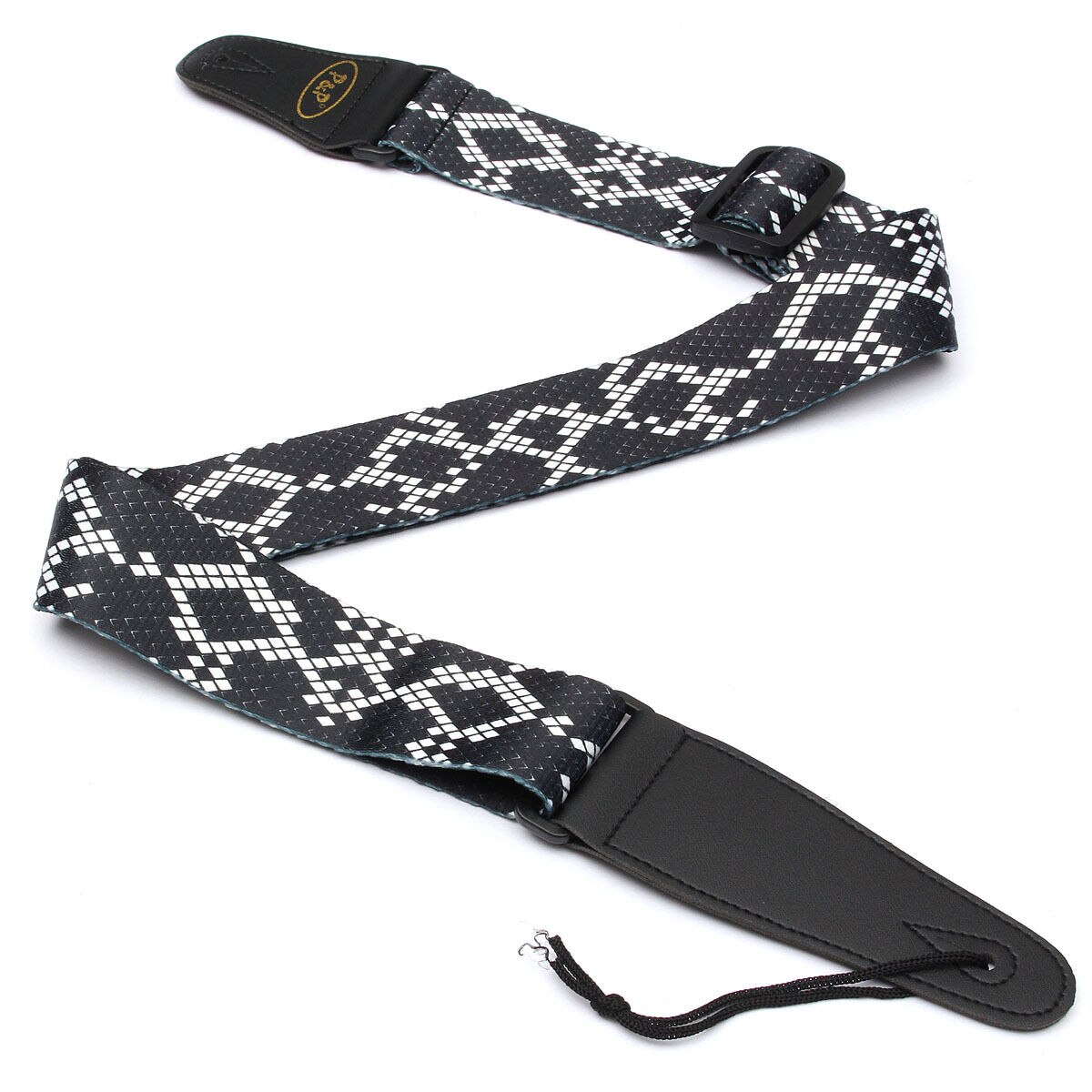 Sangle guitare classique polyester style peau de serpent