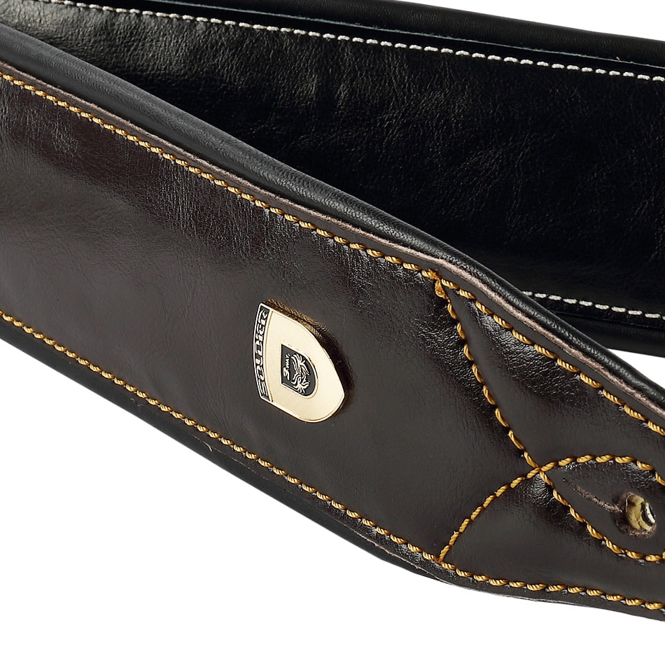 Sangle guitare rembourree en cuir zoom plus